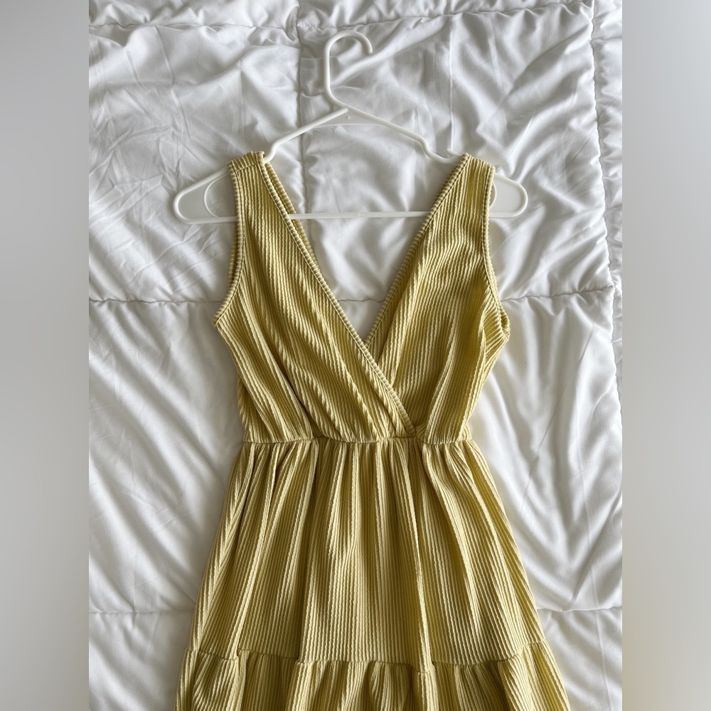 Caution to the Wind Yellow Summer Dress